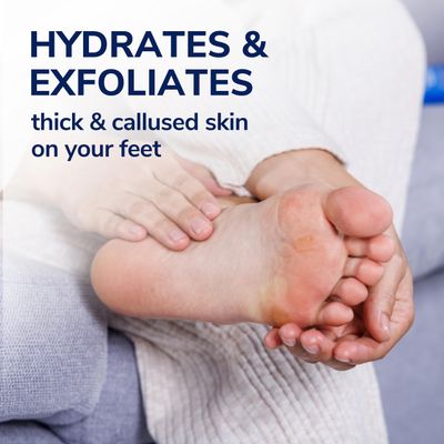 Dr Scholl's Dry, Flaky Skin Remover Ultra Exfoliating Foot Lotion Cream, 3.5 oz, Moisturizer with Urea for Rough Dry Cracked Feet, Heal and Soothe for Healthy Looking Feet, Intensive Foot Skin Care