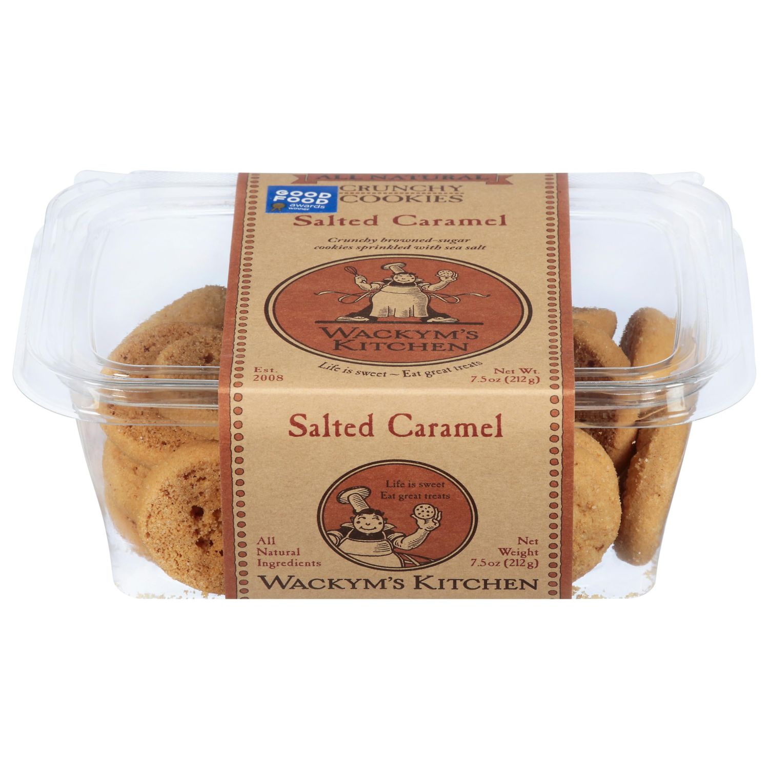 Generic W.ackym&#39;s Kitchen Salted Caramel Cookies 8 oz Pack of 12
