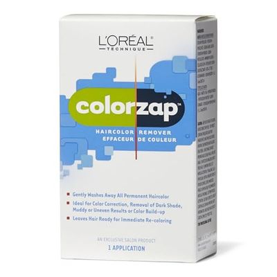 L&#39;OREAL TECHNIQUE ColorZap Hair Color Remover - Leaves Hair Ready For Immediate Recoloring, Ideal For All Color Corrections