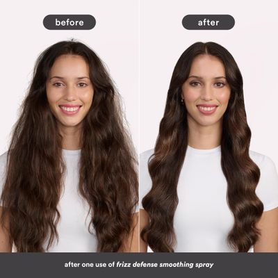 VERB Frizz Defense Smoothing Spray, 5.4 fl oz - Anti-Frizz Shield Heat Protection for Sleek Blowouts - No Parabens, Gluten, or Harmful Sulfates - All Hair Types