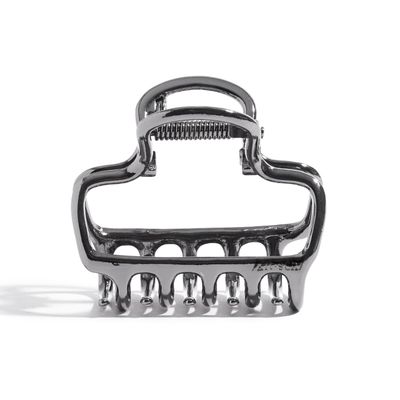 Kitsch Open Shape Metal Hair Clips for Women - Durable &amp; Elegant Metal Claw Clips Strong Hold for Updo and Half Up Styles - Hematite 1pc