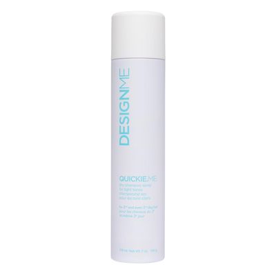 Design.Me QUICKIE.ME Dry Shampoo for Light Tones Instantly Refreshes, Absorbs Oils Root-Lifting Formula with Rice Starch Residue-Free Waterless Spray for Blonde, Platinum, &amp; Grey Hair