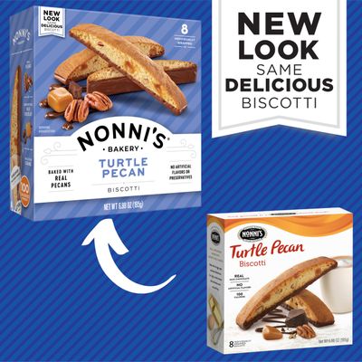 Nonni's, Turtle Pecan Biscotti, 6.88 Ounce
