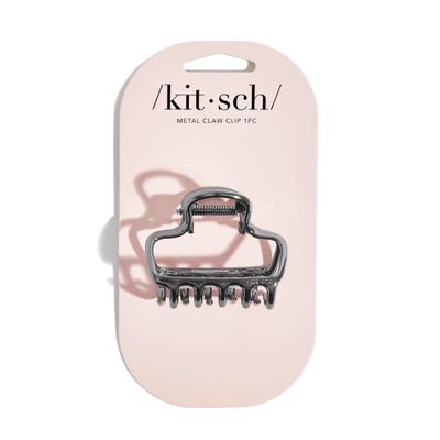 Kitsch Open Shape Metal Hair Clips for Women - Durable &amp; Elegant Metal Claw Clips Strong Hold for Updo and Half Up Styles - Hematite 1pc
