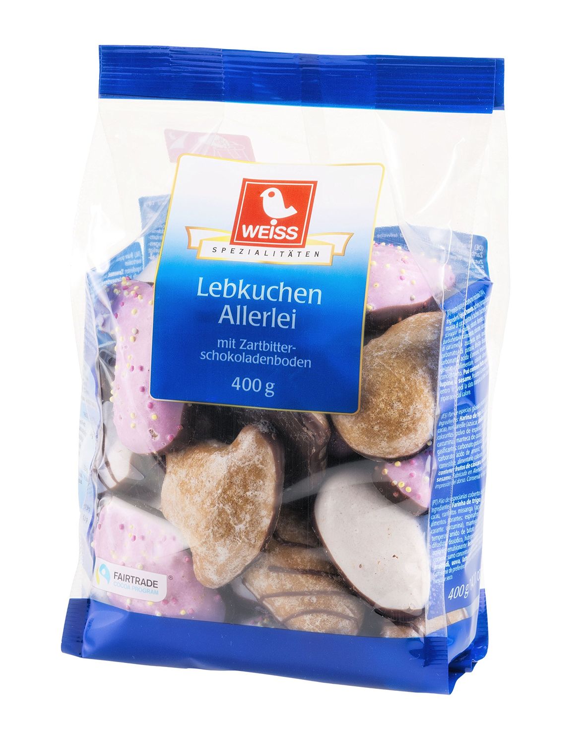 WEISS Gingerbread Lebkuchen Allerlei, 400 GR
