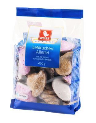 WEISS Gingerbread Lebkuchen Allerlei, 400 GR