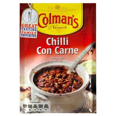 Colman&#39;s Chilli Con Carne Sauce Mix 50g - Pack of 6