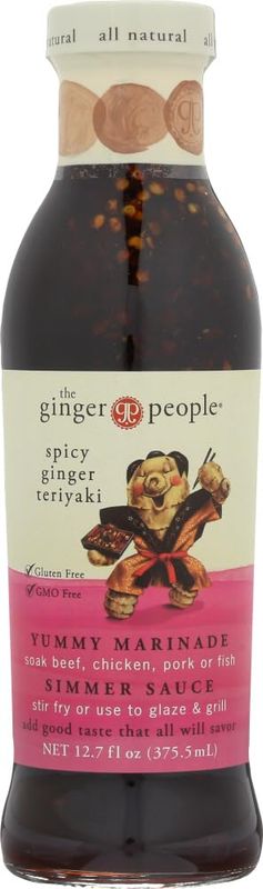 Ginger People Spicy Ginger Teriyaki Sauce - 12.7 Ounce Pack of 2