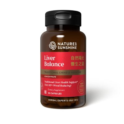 Nature&#39;s Sunshine Liver Balance, Chinese Concentrate, 30 Capsules Blend of Chinese Herbs that Support the Digestive and Nervous Systems While Optimizing Liver Health