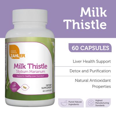 Zahler Milk Thistle Helps Support Healthy Liver Function