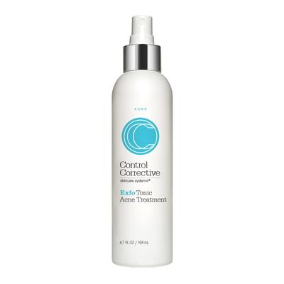 Control Corrective Exfo Tonic Acne Treatment, 6.7 Fl Oz - Exfoliating Toner, Helps Clear Up Breakouts &amp; Kill Bacteria, Active Tonic for Oily Skin, Glycolic and Salicylic Acids, Tingling, Exfoliates