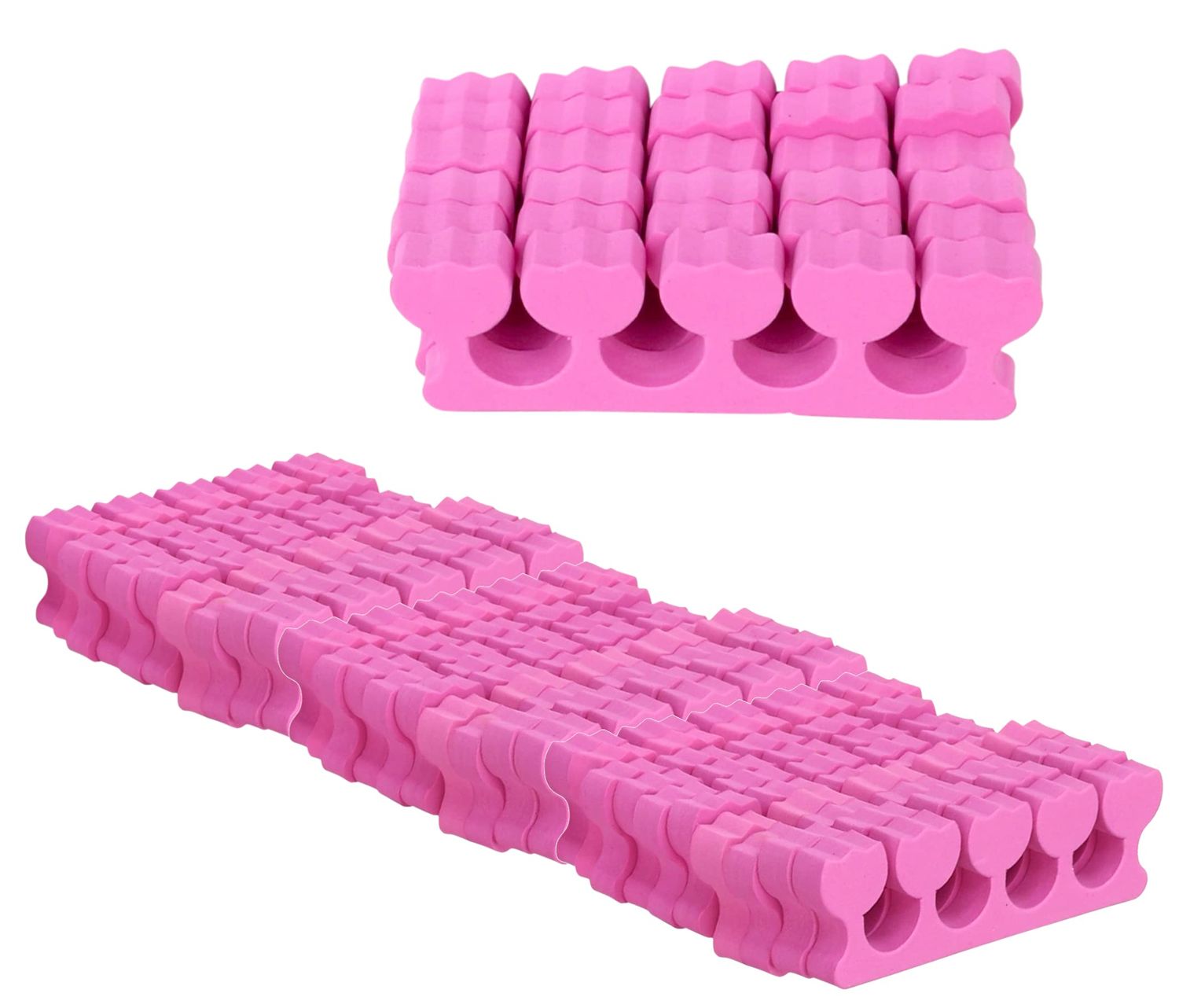 Iconikal 36-Pack Pedicure Foam Toe Stretcher and Separator, Pink Pamper Relax Spa Day