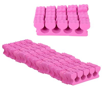 Iconikal 36-Pack Pedicure Foam Toe Stretcher and Separator, Pink Pamper Relax Spa Day