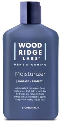 Wooridge Labs Men&#39;s Grooming Facial Moisturizer with Vitamin E &amp; Niacinamide - Soothes Freshly Shaved Skin Lightweight, All-Day Hydration Non-Greasy Paraben &amp; Cruelty Free Made in USA 8 oz