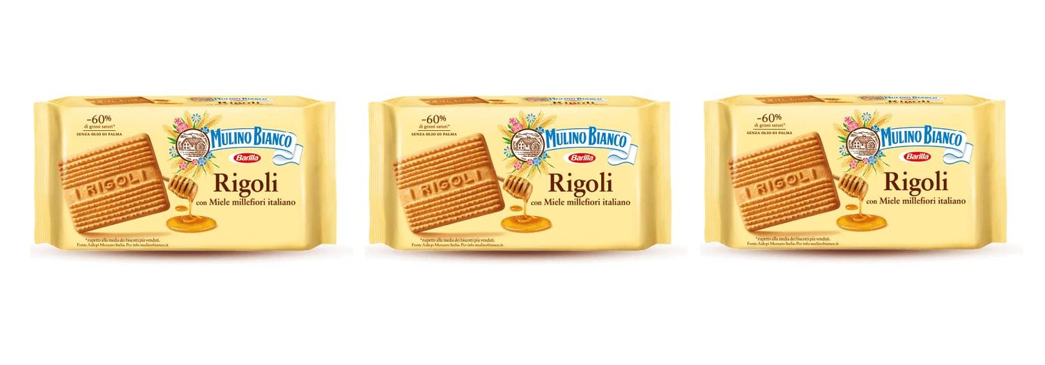 Mulino Bianco Rigoli 14 Oz 400g Pack of 3