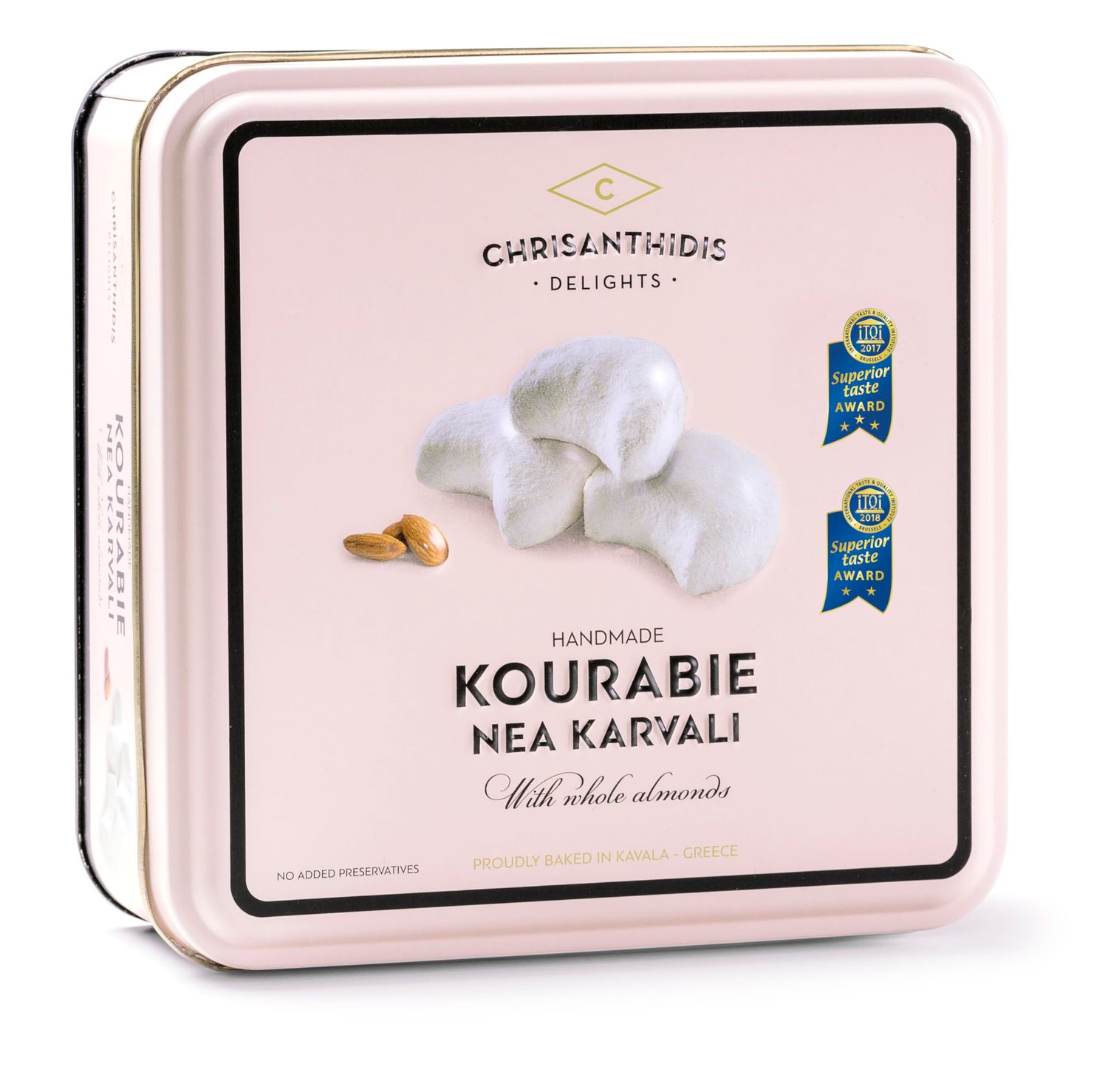 Greek Handmade Cookies Kourabie With Whole Almonds 450g15.8oz
