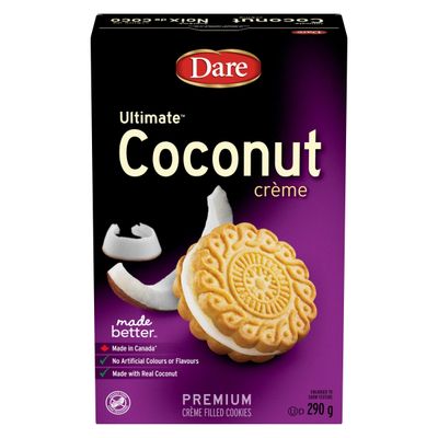 Dare Ultimate Coconut Creme Cookies, 290g10.2 oz