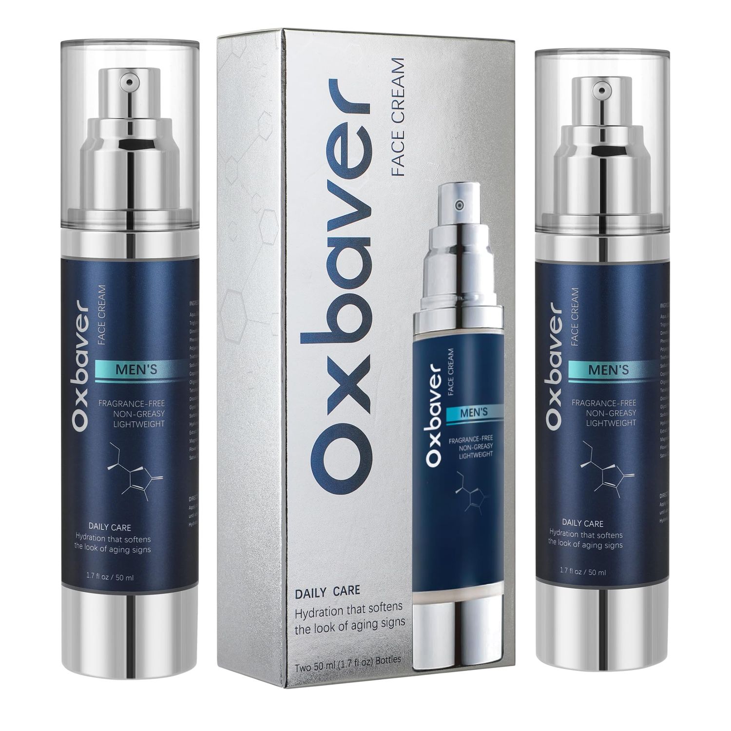 Face Cream for Men: 6-in-1 for Men Face Moisturizer with Collagen and Retinol for Deep Hydration All Day and to Reduce the Look of Aging Signs 1
