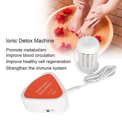 Ionic Detox Foot Bath Spa Machine, Portable Foot Cleanse Machine With Array For Home Beauty Salon Spa Health Care Relief Stress Health Care Excluding Basin US