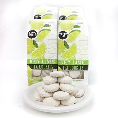 Too Good Gourmet 6 Pack of Key Lime Tea Cookies Soft Baked to Perfection Powder Sugar Topping Great Gift