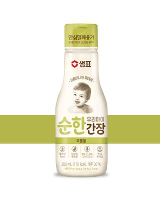 SEMPIO For Baby Kids, Mild Soy Sauce for Soup - Free from Additives, 50 Less Salt &amp; Delicious Flavor, Onion &amp; Kelp infused, Flavor-Locking Bottle 6.7 fl oz 200ml, Gluten-Free, Vegan, Non-GMO