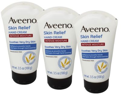 AVEENO Active Naturals Intense Relief Hand Cream 3.50 oz Pack of 3