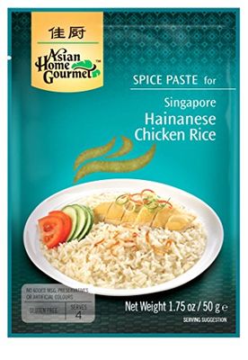 Asian Home Gourmet Singapore Hainanese Chicken Rice, 1.75-Ounce 3 Packets
