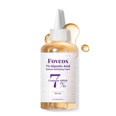 7 Glycolic Acid Exfoliating Toner, Exfoliating Skin Care Facial Toner, Improves Texture, Reduces Breakouts Pores and Fine Lines, Suitable for All Skin Types