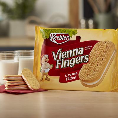 Keebler Cookies, Vienna Fingers Sandwich Cookies, Creme Filled, 14.2 oz Tray