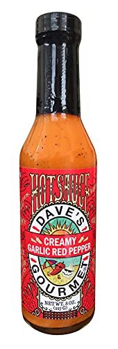 Dave&#39;s Gourmet Creamy Garlic Red Pepper Hot Sauce, 8 Ounce