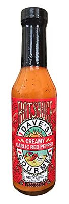 Dave&#39;s Gourmet Creamy Garlic Red Pepper Hot Sauce, 8 Ounce
