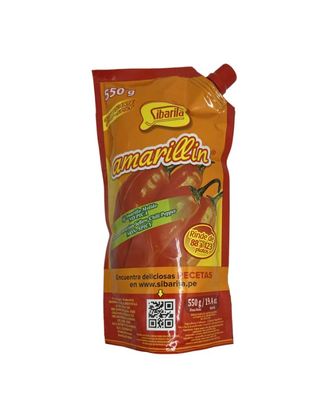 Sibarita Aji Amarillo Pepper Sauce - Peruvian Yellow Chili Paste Peppers - Non Spicy - 550 Grams - 19.4 Oz
