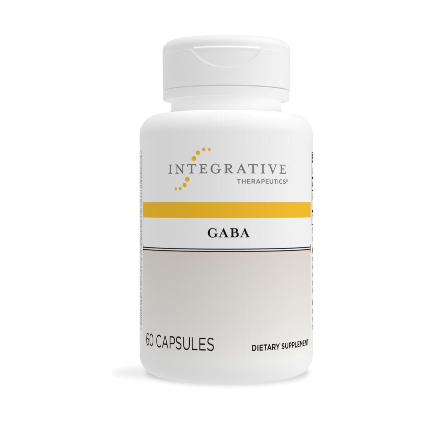 Integrative Therapeutics GABA - Supplement to Support Brain Nerve Cell Functions and Health - Gluten-Free, Dairy-Free &amp; Vegan Amino Acid Supplement - 750 mg, 60 Capsules