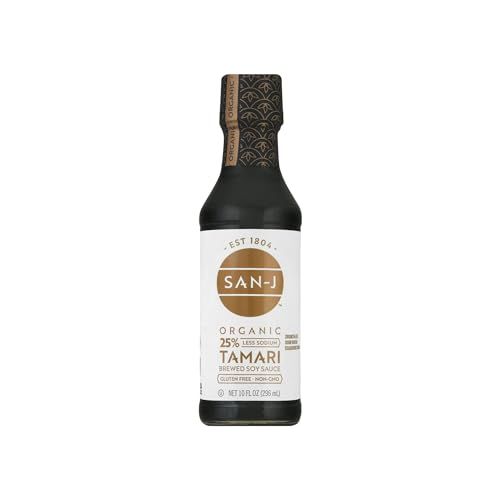 San J International, Sauce Tamari Gluten Free Reduced Sodium Organic, 10 Fl Oz