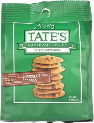 Tates Bake Shop Tiny Chocolate Chip Cookies, 1 Oz Pack of 12, Natural