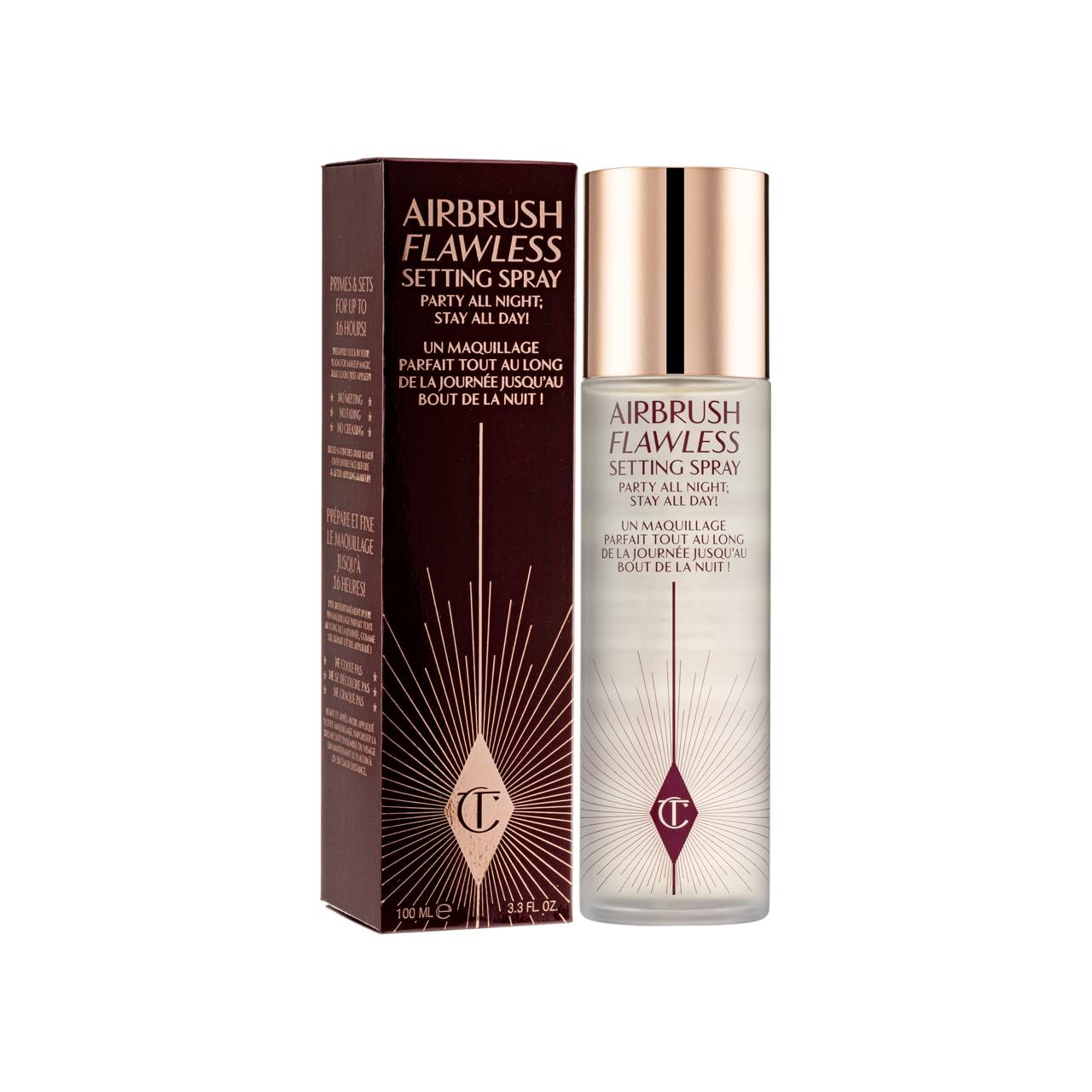 Charlotte Tilbury Airbrush Flawless Setting Spray 100ml 3.3 Fl Ozl,Clear