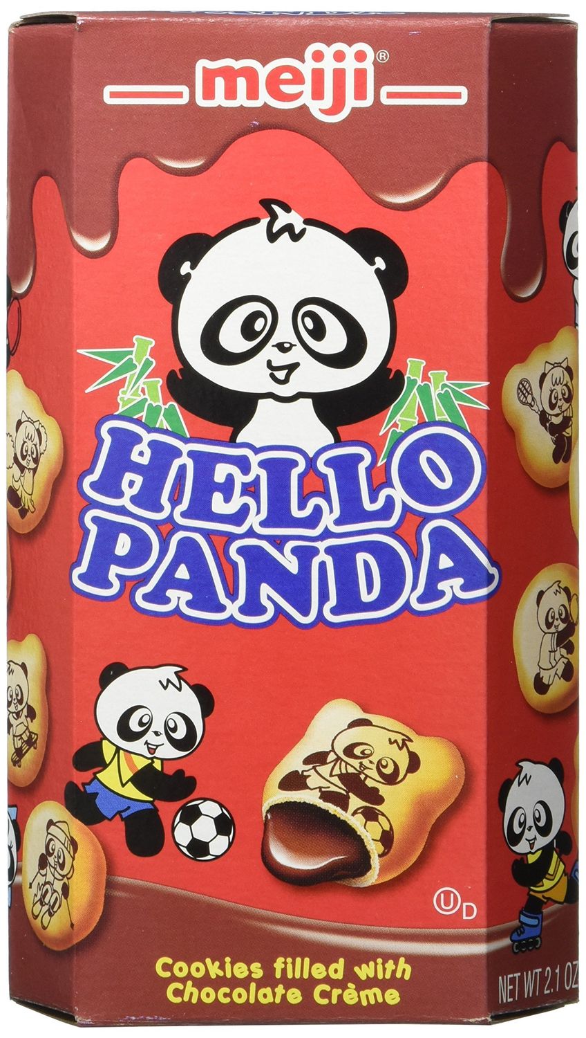 Meiji Hello Panda Cookie, Chocolate, 2.1 Ounce