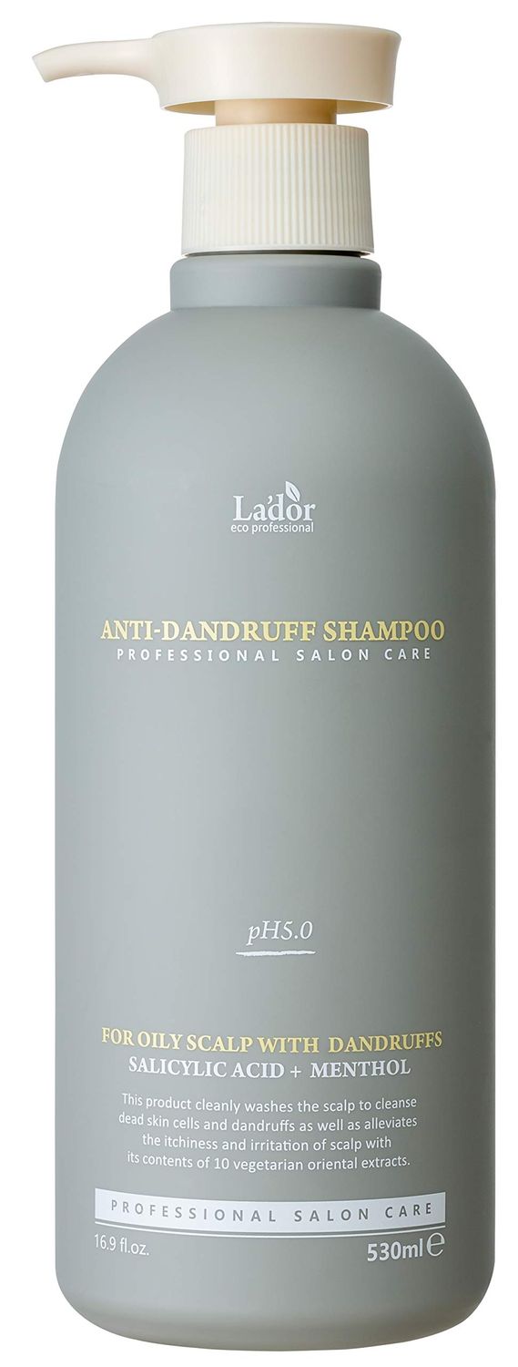 LA&#39;DOR Anti-Dandruff Shampoo 16.9 fl.oz. - For Oily Scalp with Dandruff, Gently Cleanses Away Dead Skin Cells, Alleviates Itching and Irritation LADOR