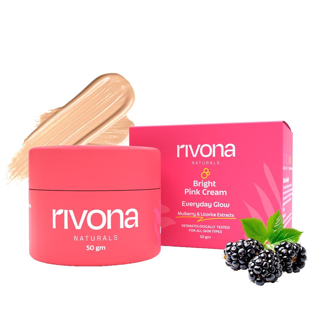 RIVONA NATURALS- Bright Pink Face Cream 50gm Vegan Niacinamide moisturzier
