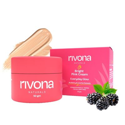 RIVONA NATURALS- Bright Pink Face Cream 50gm Vegan Niacinamide moisturzier