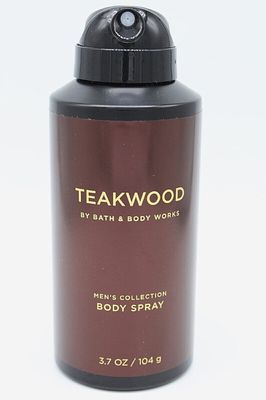 Bath and Body Works Men&#39;s Collection Deodorizing Body Spray. Teakwood. 3.7 Oz