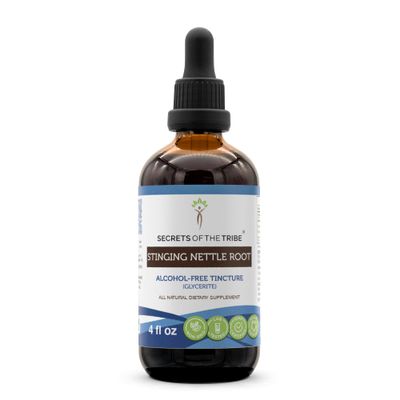 Secrets of the Tribe Stinging Nettle Alcohol-Free Liquid Extract, Stinging Nettle Urtica Dioica Dried Root 4 FL OZ