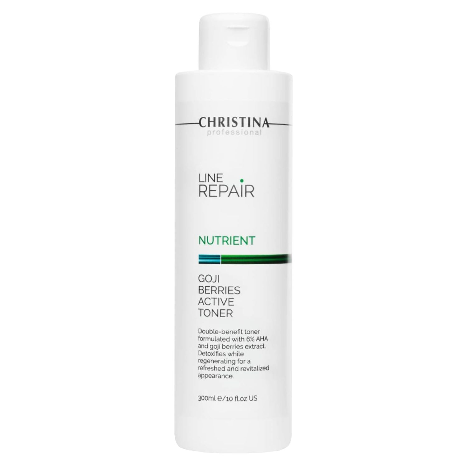 Christina Line Repair Nutrient Goji Berries Glycolic Acid Toner for Face Regeneration, Skin Alignment Facial Toner Suitable for Acne, Black Spots 300ml