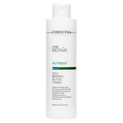 Christina Line Repair Nutrient Goji Berries Glycolic Acid Toner for Face Regeneration, Skin Alignment Facial Toner Suitable for Acne, Black Spots 300ml
