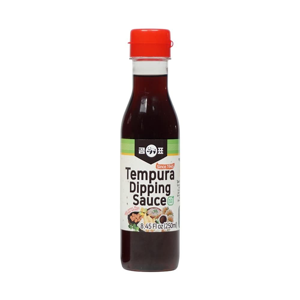 Taehwa GOMPYO Tempura Dipping Sauce Tsuyu Sauce, Soy Dipping Sauce, Korean Dipping Sauce, NON-GMO, Lemon Plum Ginger Extract 8.45 Fl Oz