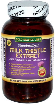 Organic Milk Thistle Capsules, 180 Caps, Pure Milk Thistle Powder Plus 80 Silymarin Extract Standardized Complex, 450 mg, Natural Liver Health Supplement, Immune Boost, Detox and Cleanse