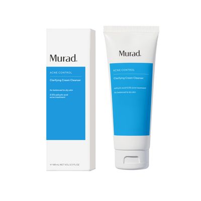 Murad Clarifying Cream Cleanser - Anti-Aging Time Release Acne Face Cleanser Encapsulated Salicylic Acid for Blemish-Prone Skin 5 Fl Oz