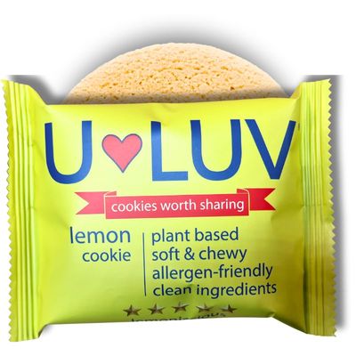 U-LUV Brands 12 Pack Top 14 Allergen Friendly Soft &amp; Chewy Clean Ingredients, Vegan, Gluten Free, Dairy Free, Nut Free, Organic, Low Sugar, Low Fat, Natural, Better Brownie, Cherry, Mint Lemon, Bir...