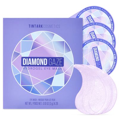 DIAMOND GAZE Under Eye Patches 28 Pairs, Rejuvenate Eye Area, Soothing Hydrate Brighten Skin, Plumps Fine Lines, Hydrogel Eye Mask with Retinol, Niacinamide and Polyglutamic Acid, Eye Gel Pads
