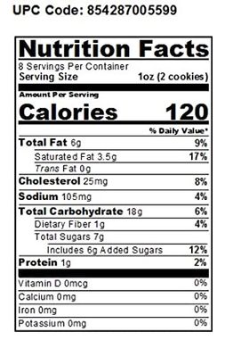 WOW Baking Company Gluten-Free Cookies, Lemon Burst, 8 Ounce Pack of 6